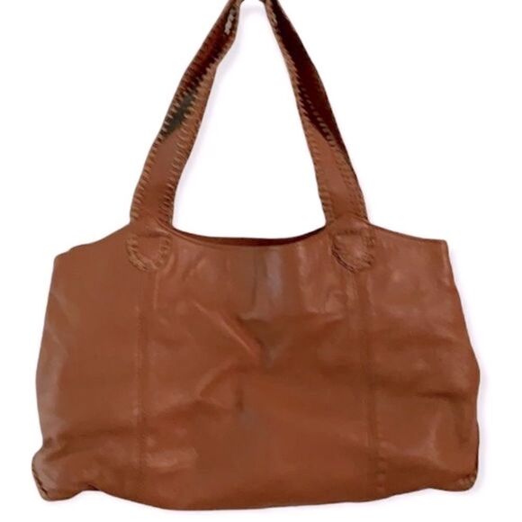 CHI by Falchi Purse Brown Leather & Reptile Satchel Bag - Picture 2 of 11